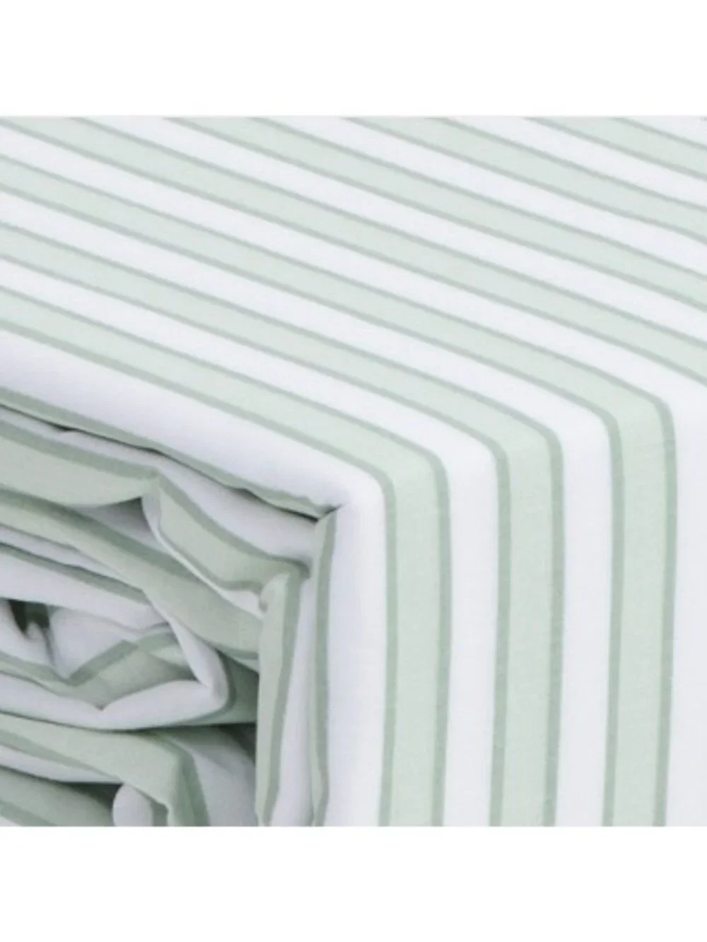 MARTHA STEWART Cotton Percale Striped Sheet Set